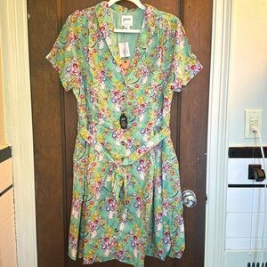 Joanie Clothing short-sleeved button down dress